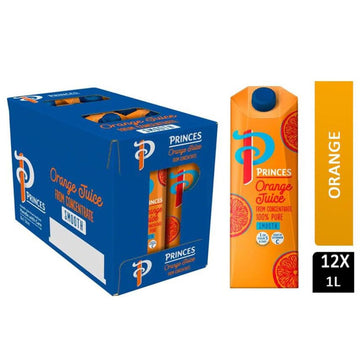 100% Pure Orange Juice 12 x 1 Litre
