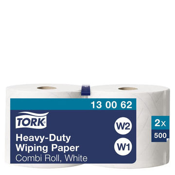 130062 Heavy Duty Paper 430 Combi Roll 2-Ply White (2)