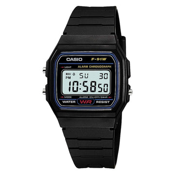 CASIO STANDARD DIGITAL WATCH WITH LED-LIGHT F-91W-1JF Pack Of 50 PCS