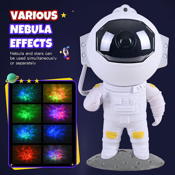 Galaxy Star Projector Starry Sky Night Light Astronaut Lamp Home Room