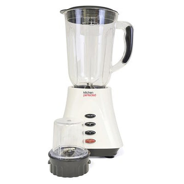 Kitchen Perfected Table Blender with Mill, 1.5 Litre, 400 W, Ivory White E5012WI