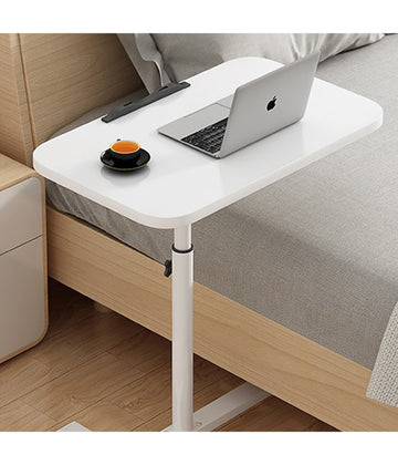 Adjustable Overbed Table Over Hospital Bed Tray with Wheels for Home Use or Medical