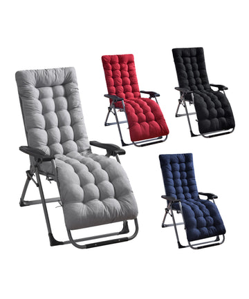 Sun Lounger Cushion Bench Chair Garden Sunbed Recliner Replacement Anti Slip Cushion