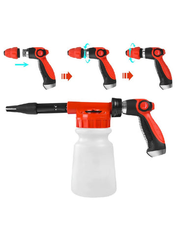 Foam Cleaning Sprayer Car Wash Spray Tool Lance Uses Hose Pipe Sprayer - 1L