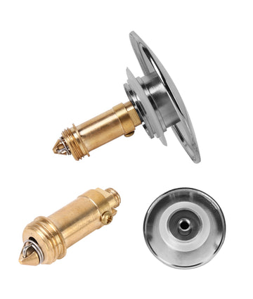 Pop Up Basin Sink Push Button Bathroom Push Drain Stopper Plugs Click Clack Plug Bolt