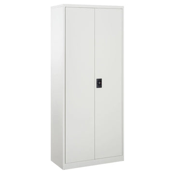 Vinsetto Cool Rolled Steel Tall Office Lockable Filing Cabinet 2 Doors 4 Internal Adjustable Shelves Bookcase Cabinet Storage Unit 80 L x 40 W x 184 cm