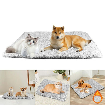 Self Heated Cat Bed – Thermal Dog Mat & Pet Bed with Removable Cover