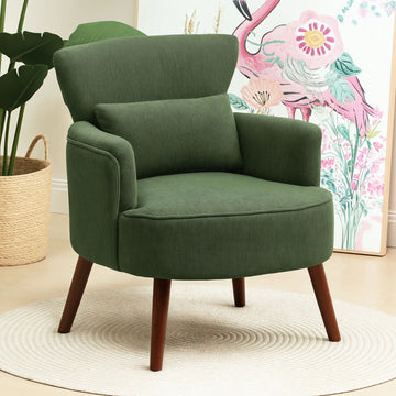 HOMCOM Corduroy Retro Accent Chair