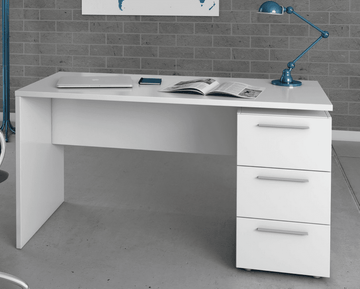Amur Artic White Computer Office Desk Table - 2614
