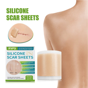 1.5m Silicone Scar Remover Roll Skin Care Acne Scar Removal Treatment Medical Silicone Scar Sheet Pack of 100pcs