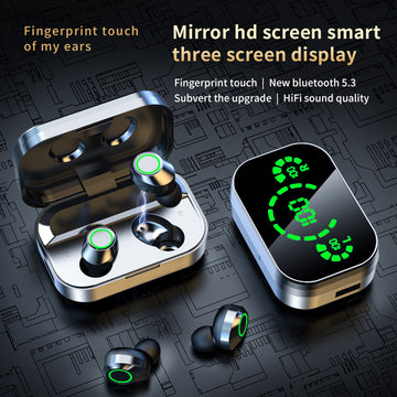 YD03 Wireless Bluetooth-compatible Headset TWS Large Screen Smart Digital