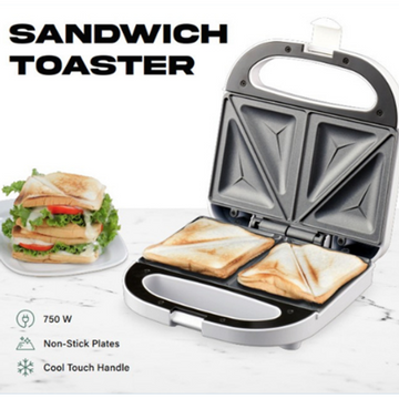 Domestic King 2 Slice White Sandwich Maker 750W- DK180100