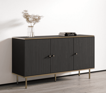 Maison Black And Gold 3 Door Sideboard - 3146