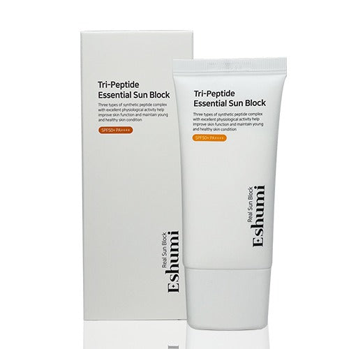 Eshumi Tri Peptide Essential Sun Block 50g SPF50+ PA++++  Pack of 100 pcs