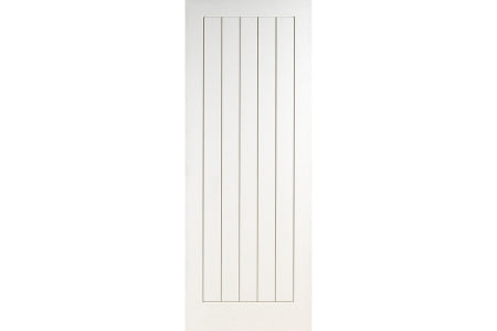 NEW STYLE LIGHTWEIGHT WHITE PRIMED MEXICANO DOORS 1981mm X 686mm X 35mm
