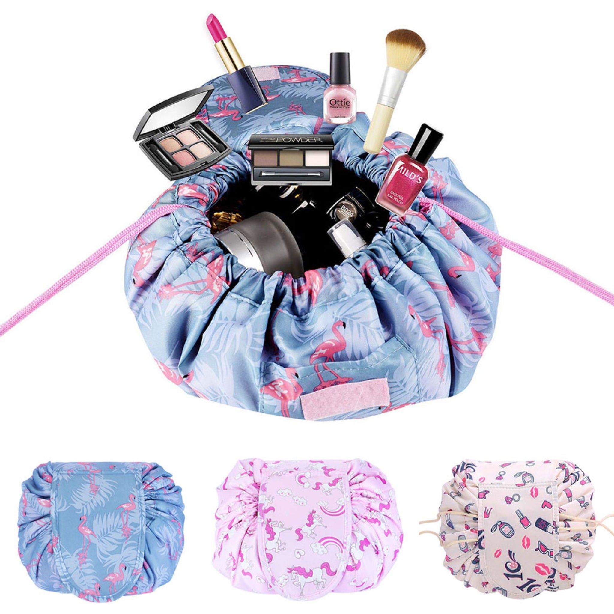 Portable Makeup Drawstring Bags Storage Travel Pouch Cosmetic Bag