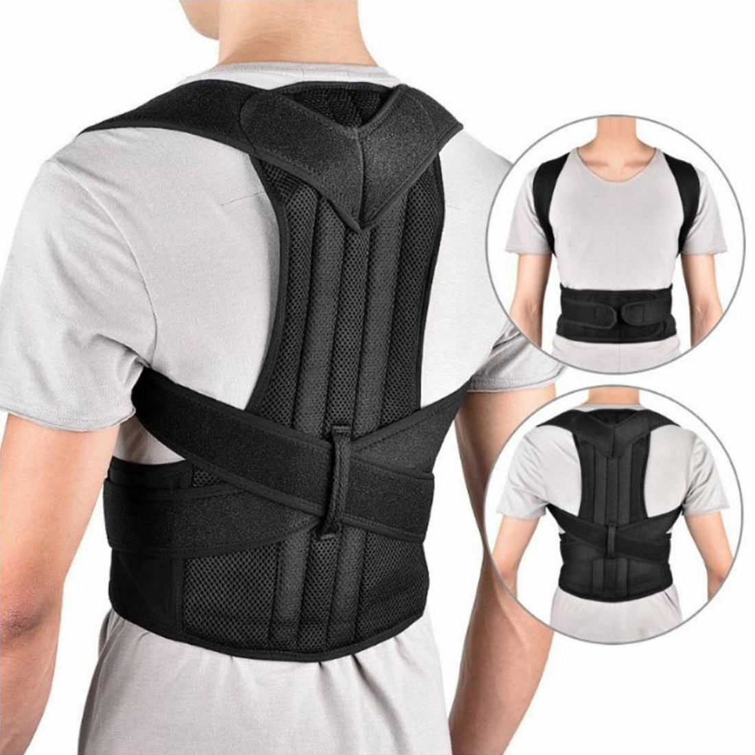 Adjustable Posture Corrector Slouch Shoulder Corset Back Lumbar Brace Orthosis Support Shoulder Straight Hold