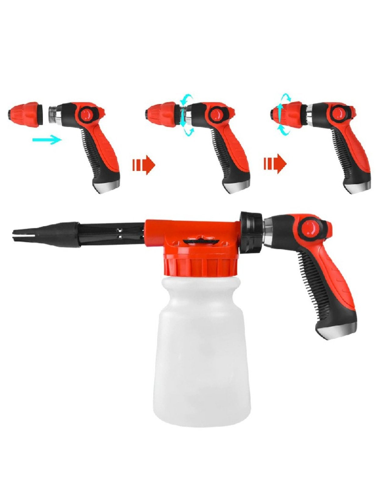 Foam Cleaning Sprayer Car Wash Spray Tool Lance Uses Hose Pipe Sprayer - 1L