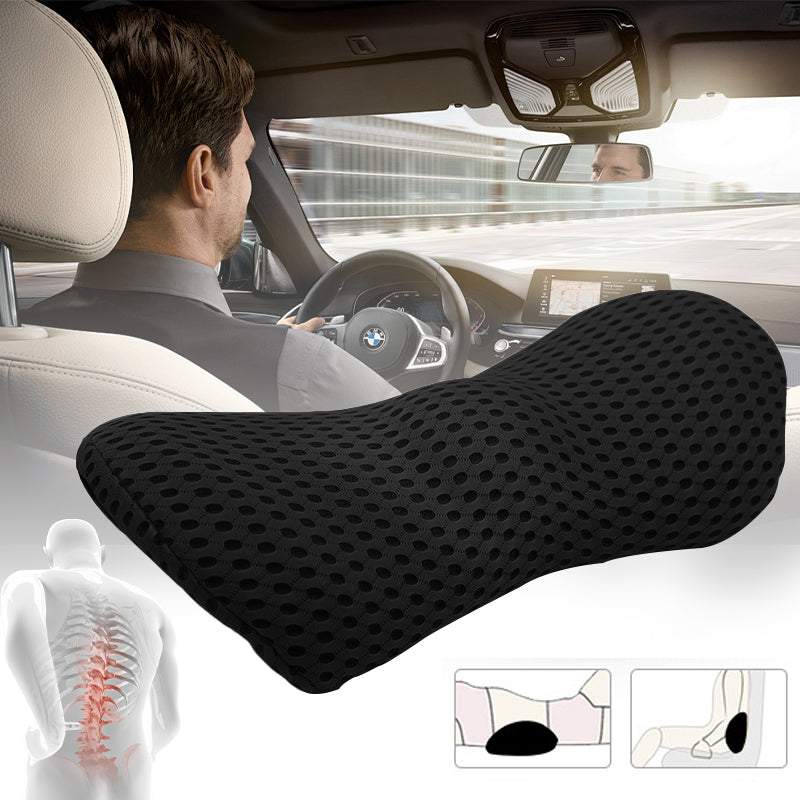 Car Lumbar Support Memory Pillow Chair Cushion for Sleep and Lower Back Relief Pain