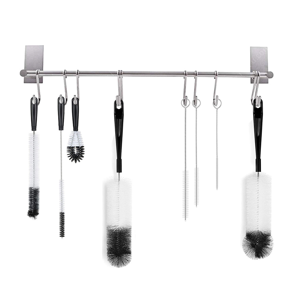 8 Pack Bottle Cleaning Brush Set Long Handle Bottle Cleaner with Kettle Lid Brush Straw Brush