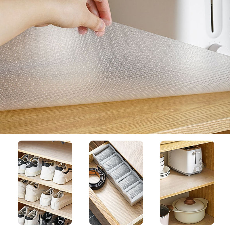 Drawer Liners Cupboard Liners Non Slip Shelf Mat Fridge Liners for Kitchen Cabinets 45 x 500 cm