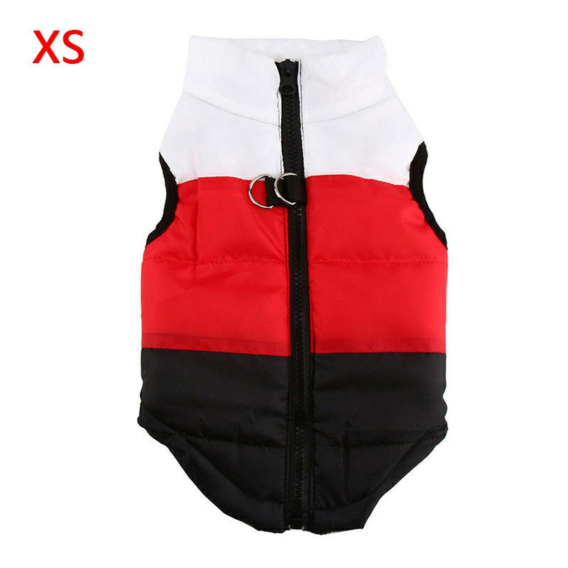 Pet Dog Cat Puppy Winter Coat Comfy Warm Vent Jacket Clothes Pulling Buckle
