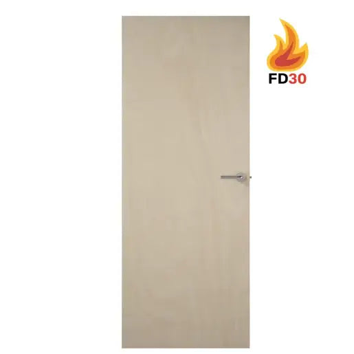 PLY FLUSH SOLID FD30 FIRE DOOR 1981mm X 762mm X 44mm