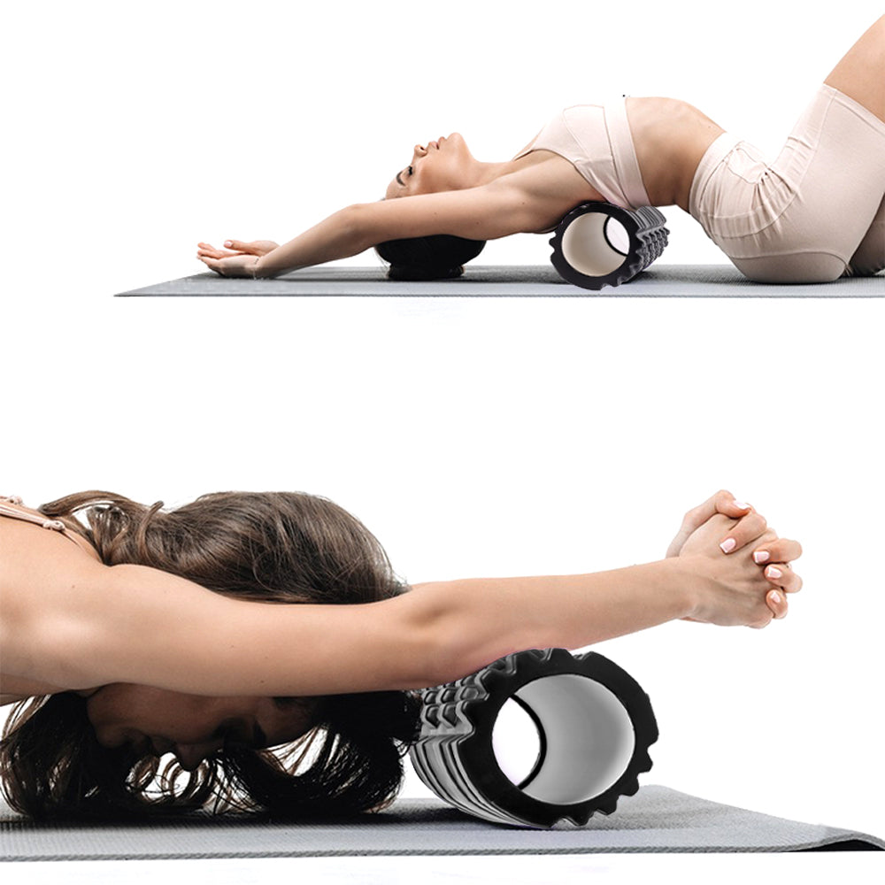 Foam Fitness Roller Deep Tissue Massage Roller Muscle Trigger Point Massager for Sore Muscles Recovery