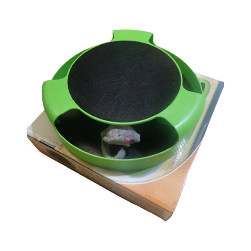 Interactive Cat Toy – Catch the Mouse with Scratch Board for Kittens