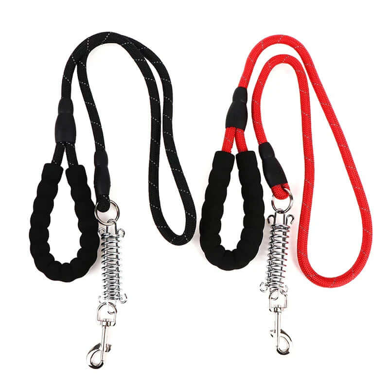 Durable Dog Leash Rope with Foam Grip & Steel Buckle Clip – Random Colour