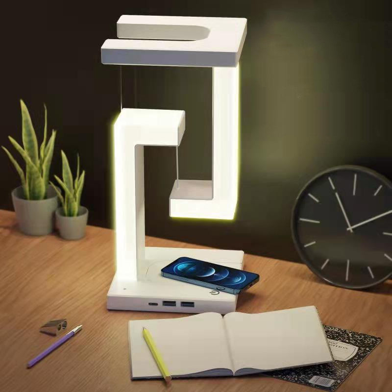 Creative Smartphone Wireless Charging Suspension Table Lamp Balance Lamp Floating
