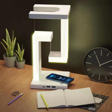 Creative Smartphone Wireless Charging Suspension Table Lamp Balance Lamp Floating