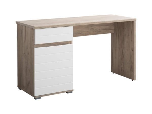 Elano Oak and White Gloss Desk - 3037
