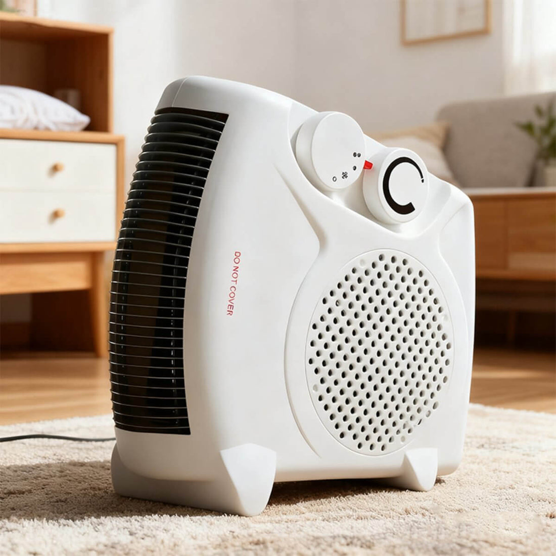 Daewoo Upright Fan Heater 2000W – Portable Electric Heater