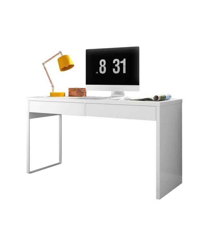 Kuba Artic White Desk With Drawers - 2489