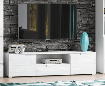 Santino White High Gloss TV Cabinet S9 - 2623