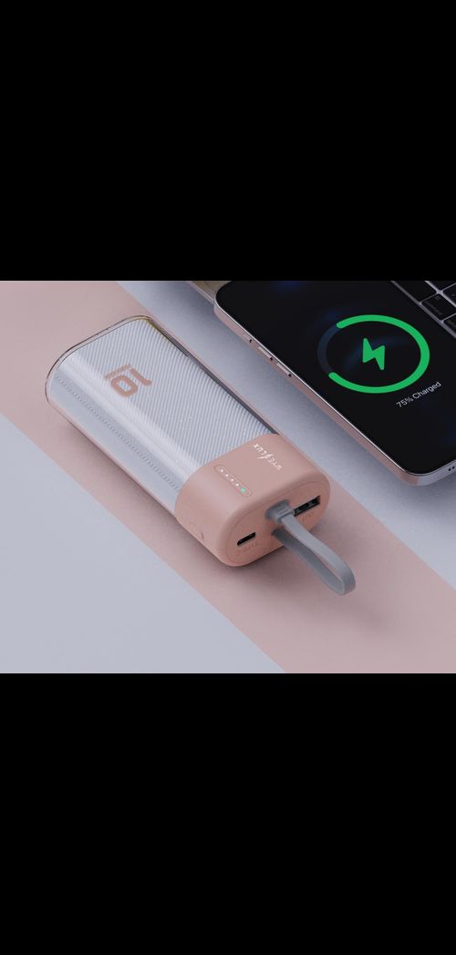 WYEFLUX 10000 mAh Mini Portable Power Bank - Rose Gold